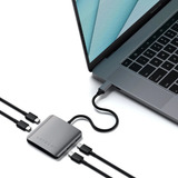 Satechi St uc4phm Hub Usb c Satechi 4 Portas Extensor Usb c 5gbps Space Gray