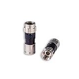 SatelliteSale Conectores Coaxiais De Acessórios Internos Externos Para Cabos Coaxiais RG 6 Pacote Com 25 Peças