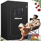 Sauna A Vapor Portátil Sauna Pessoal Para Casa Barraca De Sauna Caixa De Sauna Com Vaporizador De 3L 1400W Controle Remoto Cadeira Dobrável De Tamanho Grande 9 Níveis Temporizador De 90 Minutos