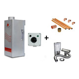 Sauna Gás Canadá 10m Ctrl Analóg Kit Instalação Chaminé