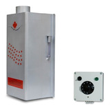 Sauna Gás Canadá 10m3 Ac Auto Ctrl Analógico Kit Chaminé