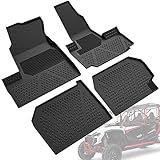 SAUTVS Tapetes TPE Para Honda Talon 1000X4 20-23- Forro De Piso Dianteiro E Traseiro Para Todas As Condições Climáticas- Tapetes De Lama Para Honda Talon 1000X-4 1000R-4 1000XS-4 2020-2023 Acessórios -4 Peças-