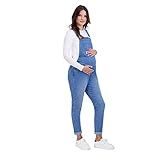Savi Parker Macacão Feminino Para Gestantes Macacão Jeans Confortável Com Perna Reta Macacão Feminino Roupas Casuais Para Mulheres Grávidas Nhi Wash GG