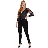 Sawary Jeans Hot Pants Feminino Preto Black 40