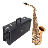 Sax Alto Eagle Laqueado Com Chaves Niqueladas Sa500ln
