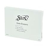 Sax Borrachas Gum Art- 5 X 3 X 1-2 Cm- Marrom- Pacote Com 12-438476