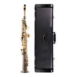 Sax Saxofone Soprano Eagle Sib Sp502 Black Ônix Com Case