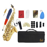 Sax Soprano Curvo Dourado