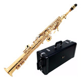 Sax Soprano Eagle Sp 502 Sib Laqueado C estojo