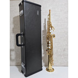Sax Soprano Yamaha Yss 475 Dourado Japão Usado Ref 598