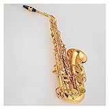Saxofone Alto Mib Profissional Laca Dourada Sax Alto Com Bocal Palheta E Estojo Saxofone Para Estudantes