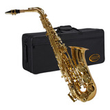 Saxofone Alto Shelter Sgft6430l Laqueado Dourado Com Bag