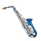 Saxofone Azul Laqueado Eb Alto Saxofone