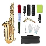 Saxofone Eb Saxofone Alto Latão Laqueado Sax Alto Instrumento De Sopro Com Bolsa De Transporte Luvas Alças