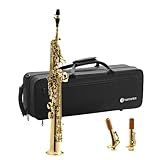 Saxofone HARMONICS Soprano Reto Bb HST410L Laqueado