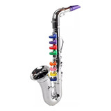 Saxofone Infantil Musical Sliver Para Instrumento