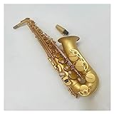 Saxofone Instrumentos Saxofone Alto Dourado Fosco De Com Instrumento Sax Alto Francês De Tom Plano E Em Ouro Antigo