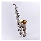 Saxofone Latão Sax Alto Saxofone Eb Preto Níquel Superfície Dourada Chave Niquelada Sax Instrumento Com Acessórios