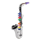 Saxofone Musical Infantil Sliver Para Instrumento