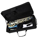 Saxofone Profissional De Estudante Instrumento De Sopro Gravado Em Latão Mib E Flat Alto Sax Com Estojo Saxofone De Estudante