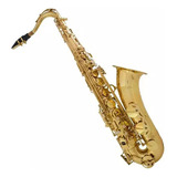 Saxofone Sax Shelter Sgft6435l Tenor Laqueado Dourado C Bag