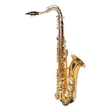 Saxofone Sax Tenor Bb Dominante Laqueado Dourado C Case