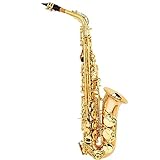 Saxofone Saxofone Alto Instrumento Musical Latão Laqueado Ouro Sax Com Estojo De Transporte