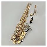 Saxofone Saxofone Alto Niquelar Prata Sax Latão Saxofone Alto Instrumento Musical Com Estojo Bocal