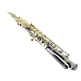 Saxofone Saxofone Reto Agudos Preto Níquel Chave Dourada Instrumento Musical Saxofone Saxophone Plano B Com Estojo Profissional