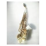 Saxofone Saxofone Soprano Saxofone Branco Sax Soprano Curvo Acessórios Completos