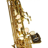 Saxofone Soprano Jahnke Bb si Bemol Com Boquilha E Case Nf