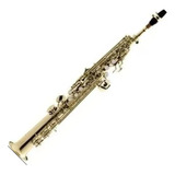 Saxofone Soprano Reto Harmonics Hst410l Laqueado Em Sib Case