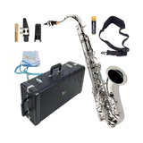 Saxofone Tenor Bb Eagle St503 n Niquelado Cor Dourado