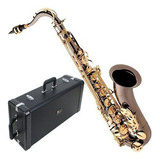 Saxofone Tenor Eagle St503 Preto Ônix Com Chaves Laqueadas
