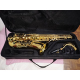 Saxofone Tenor Shelter Laqueado Sft6435l Com Case Cor Preto 