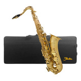 Saxofone Tenor Shelter Sft6435l Laqueado Dourado Com Bag