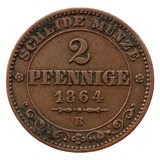 Saxonia 2 Pfennig 1864