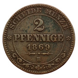 Saxonia 2 Pfennig 1869