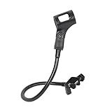 Saycker Suporte De Microfone De Pescoço De Ganso Flexível De 360 Graus Braço De Microfone De Mesa Ajustável Com Clipe Preto 