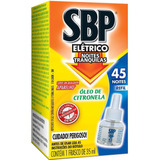 Sbp Repelente Elétrico Líquido 45 Noites Citronela Refil 1 Unidade 35ml