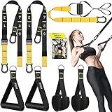 Scanditech Rraining Kit, Workout Straps For Home, Adjustable Resistance Trainer With Handles, Door Anchor And Carrying Bag For Gym