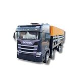 Scania Miniatura Bi-truck De Madeira - Caminhão De Madeira Para Crianças Unissex - Detalhes Realistas E Acabamento Rústico