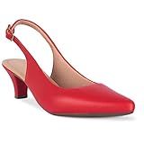 Scarpin Chanel Salto Baixo Fino Confortavel (vermelho Sintetico, Br_footwear_size_system, Adult, Numeric, Medium, Numeric_38)