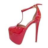 Scarpin Feminino Meia Pata Vermelho Salto 14 Cm 39 