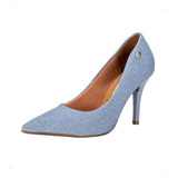 Scarpin Feminino Sapato Vizzano Salto Alto Bico Fino Básico
