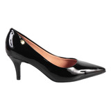 scarpin feminino vizzano salto verniz confort