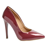 Scarpin Ptah Confort Verniz Salto Alto 11cm