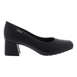 Scarpin Salto Alto Bloco Feminino Modare Bico Redondo