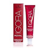 Schwarzkopf Tinta Permanente Profissional Igora Royal 4 68 Castanho Castanho Avermelhado Médio 60 Gramas
