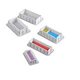 Scienfocus Lab Reservatório De Reagente De 25 Ml   Poliestireno  Branco  Livre De Rnase Dnase E Seguro Contra Pirogênios  Pacote Com 50 